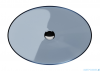 Besco Anya Blue Wave + maskownica biała umywalka nablatowa 50x35x15cm #UMA-50-BWW